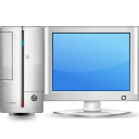 Computer, pc, monitor, screen CornflowerBlue icon