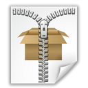 File, Zip WhiteSmoke icon