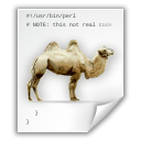 perl, Camel WhiteSmoke icon