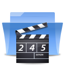 video, Folder DarkSlateGray icon