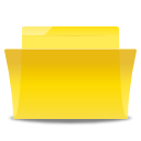 open, Folder, yellow Gold icon