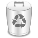 recycle bin, Empty, trashcan WhiteSmoke icon