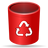 Emptytrash Firebrick icon