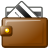 wallet, open SaddleBrown icon