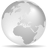 world, earth, internet Silver icon