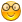 Face, smiley, Glasses Orange icon