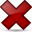 cancel Maroon icon