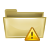 warning, Folder DarkKhaki icon