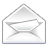 mail, Letter, receive, open, send DarkGray icon