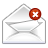 delete, mail Icon