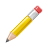 Edit, pencil Goldenrod icon