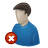 user, delete Teal icon