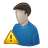 Alert, warning, user Teal icon