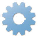 Gear, Blue SkyBlue icon