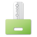 Key, green Black icon