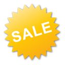 Label, yellow, sale Gold icon