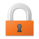 Lock, red Black icon