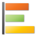 Poll, green, yellow, Orange Black icon