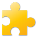 Puzzle, yellow Gold icon