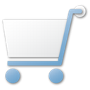 shopping, Cart, Blue Black icon