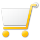 shopping, Cart, yellow Black icon