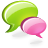 Chat, Comment, talk YellowGreen icon