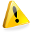 Alert, warning Gold icon