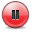stop, button, Pause, red Black icon