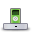 ipod, Dock, green, Apple Black icon