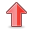 Up, red, Arrow Icon