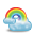 Cloud, Rainbow, weather Icon