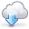 Arrow, Cloud, download, weather Icon