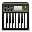 Keyboard, midi DarkSlateGray icon