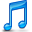 itunes, music Black icon