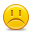 sad, smiley Gold icon
