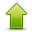 Arrow, Up, green Icon