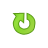 Up, Arrow, Circle, green YellowGreen icon