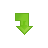 Arrow, Down, return, green, right YellowGreen icon