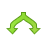 Arrow, Split, Down OliveDrab icon