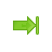 Arrow, right, stop YellowGreen icon