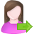 Female, Go, user Icon