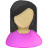 user, pink, Female, olive DarkSlateGray icon