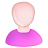 Female, White, Bald, user Icon