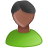 male, user, green OliveDrab icon