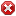 octagon, cross DarkRed icon