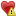 exclamation, Heart DarkRed icon
