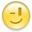 smiley, wink Khaki icon