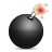 explosive, Bomb DarkSlateGray icon