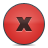 button, red, delete Icon