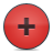 button, plus, red Icon